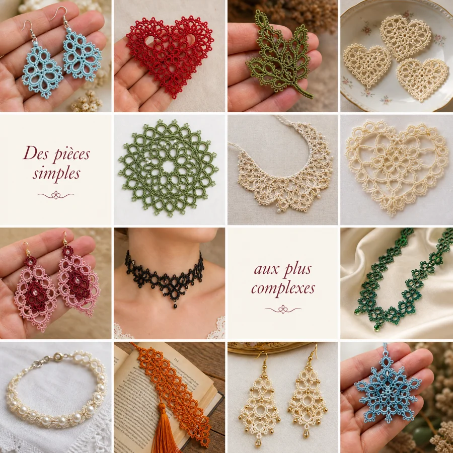 Marché des créations en frivolité