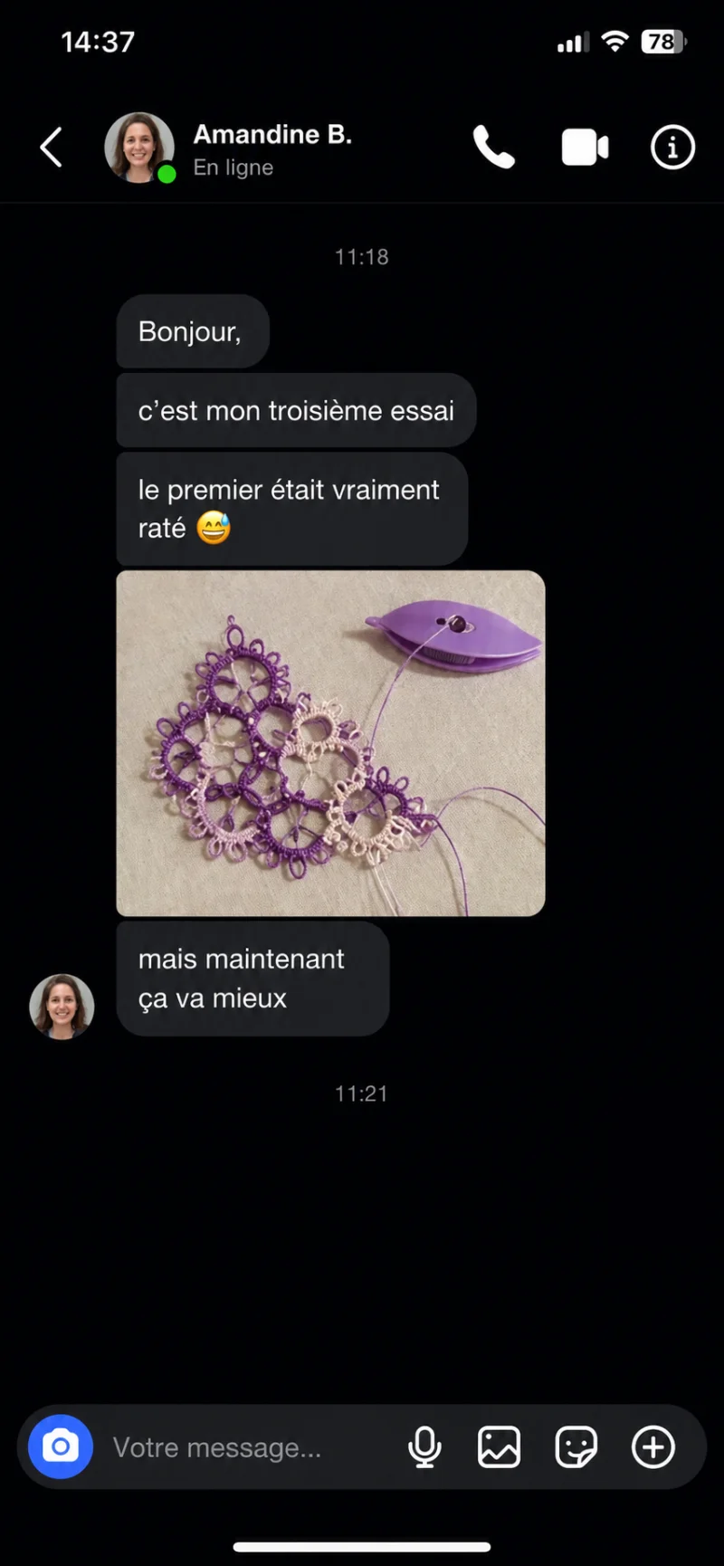 Témoignage Amandine B.